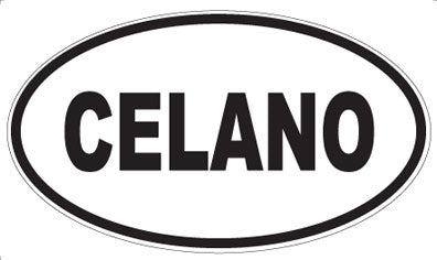 CELANO - Oval Sticker
