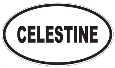 CELESTINE - Oval Sticker