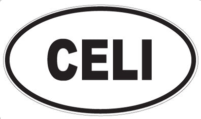 CELI - Oval Sticker