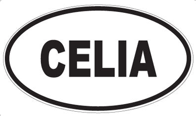 CELIA - Oval Sticker