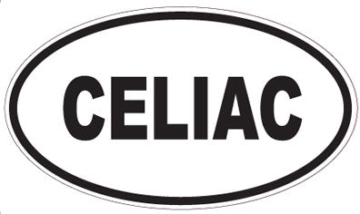 CELIAC - Oval Sticker