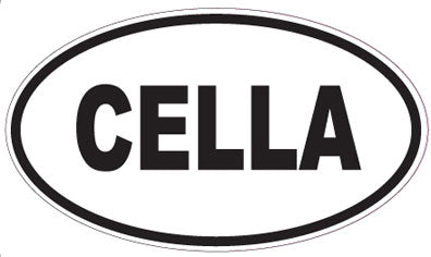 CELLA - Oval Sticker