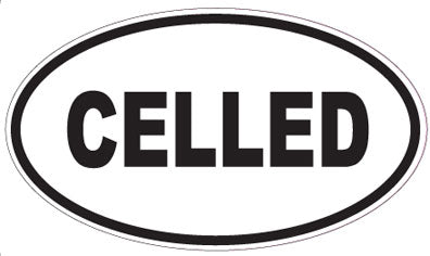 CELLED - Oval Sticker