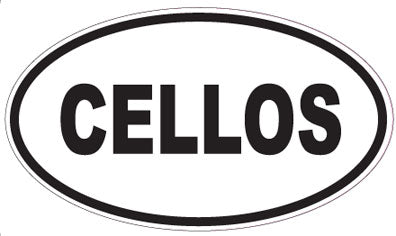 CELLOS - Oval Sticker