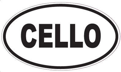 CELLO - Oval Magnet