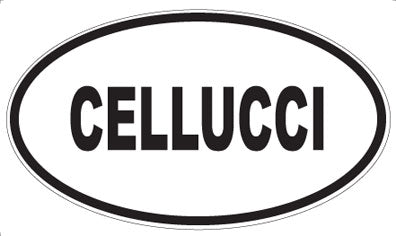 CELLUCCI - Oval Sticker
