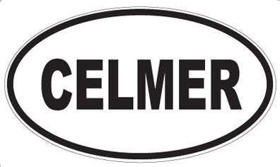 CELMER - Oval Sticker