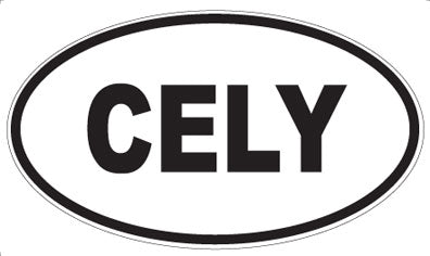 CELY - Oval Sticker