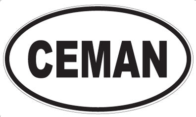 CEMAN - Oval Magnet