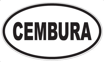 CEMBURA - Oval Sticker