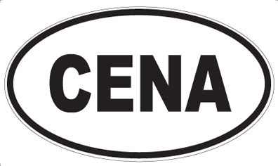 CENA - Oval Sticker