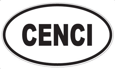 CENCI - Oval Sticker