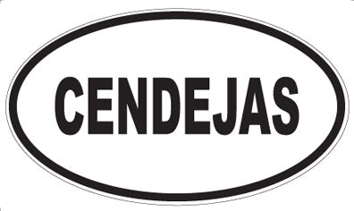 CENDEJAS - Oval Sticker
