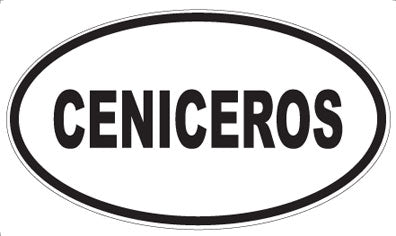 CENICEROS - Oval Sticker