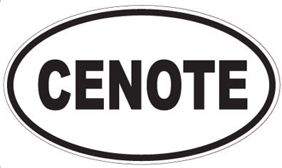 CENOTE - Oval Sticker