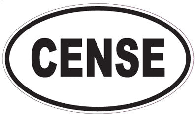 CENSE - Oval Sticker