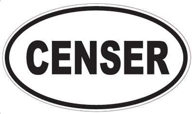 CENSER - Oval Sticker