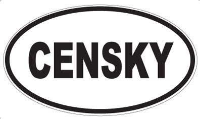CENSKY - Oval Magnet