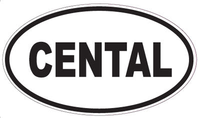 CENTAL - Oval Sticker