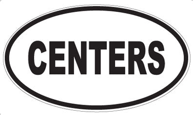 CENTERS - Oval Sticker