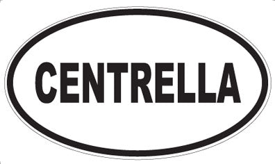 CENTRELLA - Oval Sticker