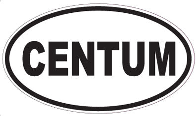 CENTUM - Oval Sticker