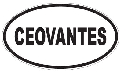 CEOVANTES - Oval Sticker