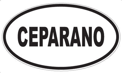 CEPARANO - Oval Sticker
