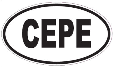 CEPE - Oval Sticker