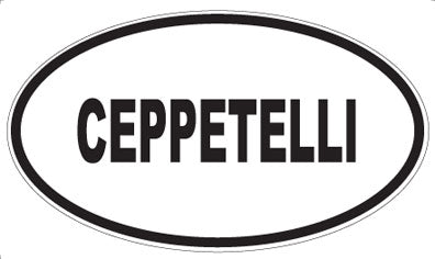 CEPPETELLI - Oval Sticker