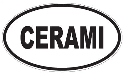 CERAMI - Oval Sticker