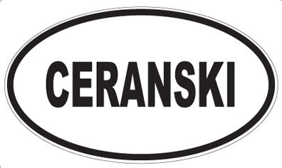 CERANSKI - Oval Magnet
