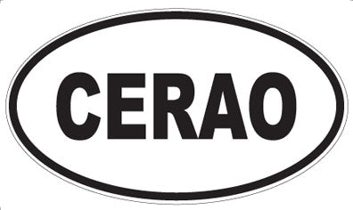 CERAO - Oval Sticker