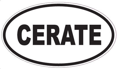 CERATE - Oval Sticker