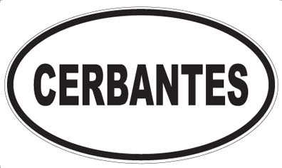 CERBANTES - Oval Magnet