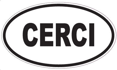 CERCI - Oval Sticker