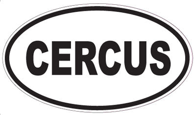 CERCUS - Oval Sticker