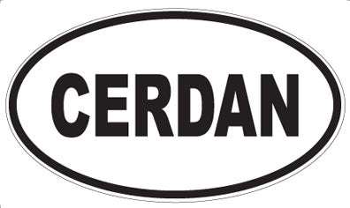 CERDAN - Oval Sticker