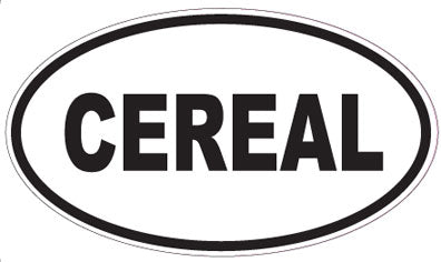 CEREAL - Oval Sticker