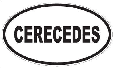 CERECEDES - Oval Sticker