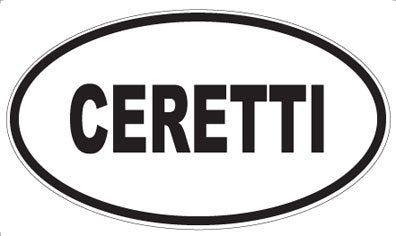 CERETTI - Oval Sticker