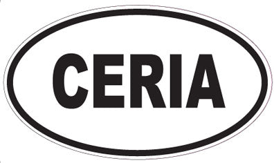 CERIA - Oval Sticker