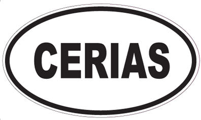 CERIAS - Oval Sticker
