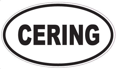 CERING - Oval Sticker