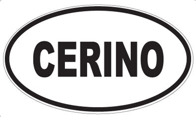 CERINO - Oval Sticker