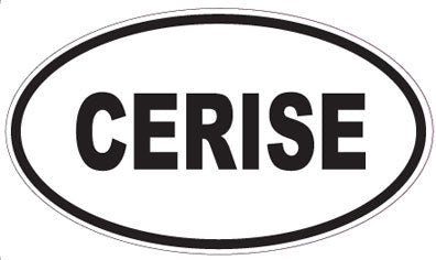 CERISE - Oval Sticker