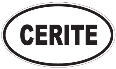 CERITE - Oval Sticker