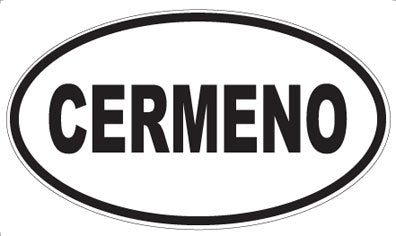 CERMENO - Oval Sticker