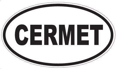 CERMET - Oval Sticker