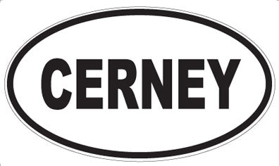 CERNEY - Oval Magnet